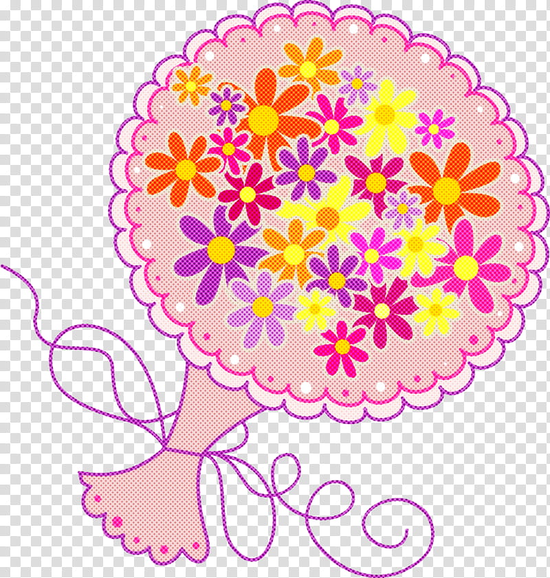 sticker heart, Bunch Flower Cartoon transparent background PNG clipart