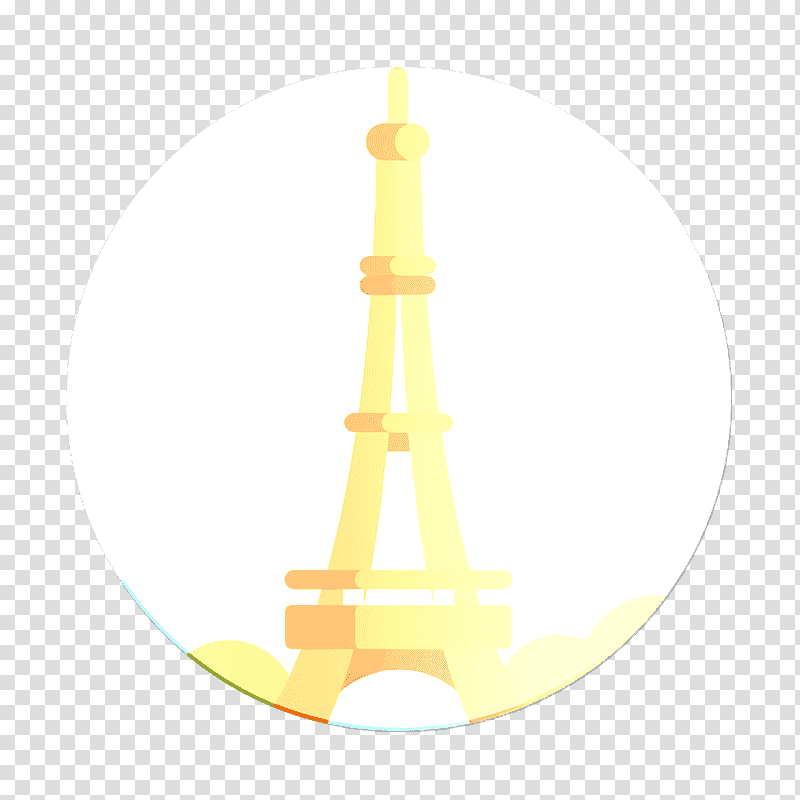 Monument icon Landmarks icon Eiffel tower icon, Yellow, Meter transparent background PNG clipart