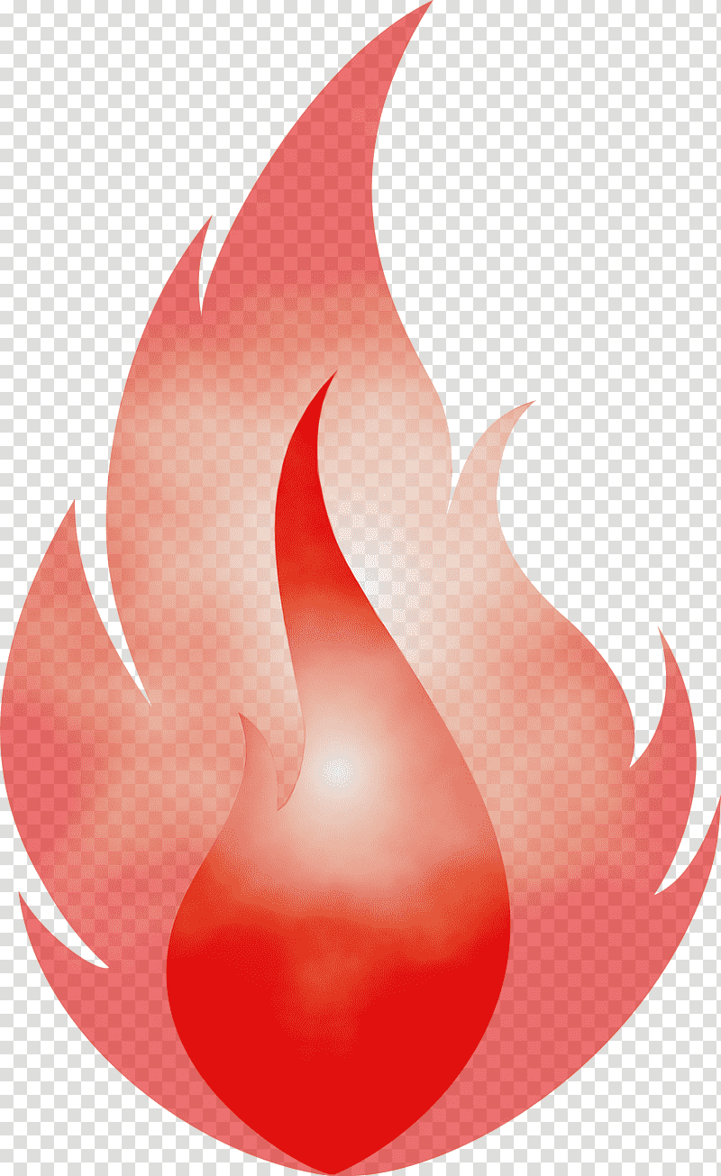 red flame, Fire, Watercolor, Paint, Wet Ink transparent background PNG clipart