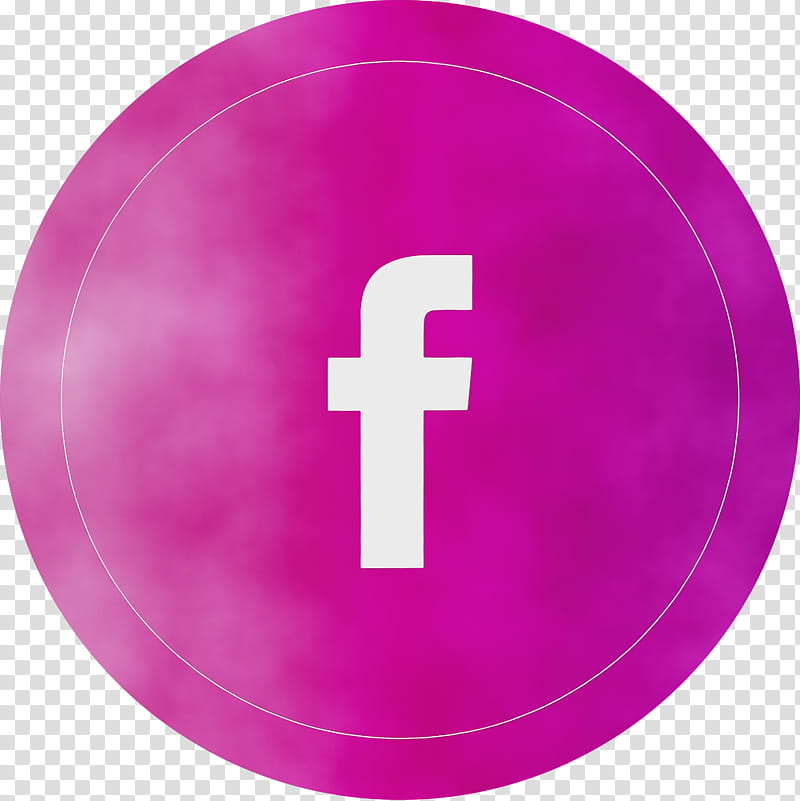 symbol pink m icon facebook, Facebook Purple Logo, Watercolor, Paint, Wet Ink, Meter transparent background PNG clipart