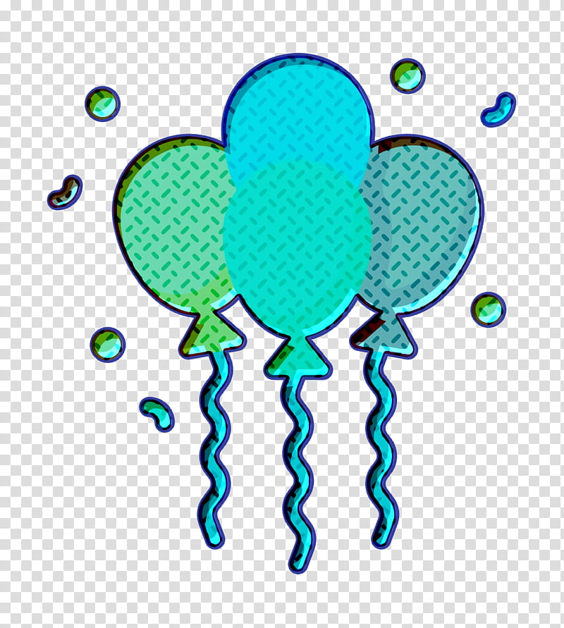 Balloon icon Night Party icon, Leaf, Green, Meter, Line, Point, Area, Tree transparent background PNG clipart