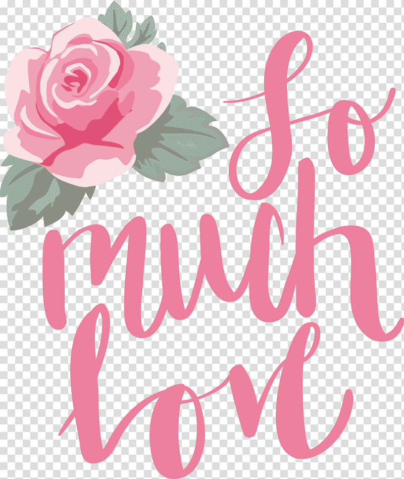 So Much Love Valentines Day Valentine, Quote, Floral Design, Rose Family, Garden Roses, Flower, Logo transparent background PNG clipart