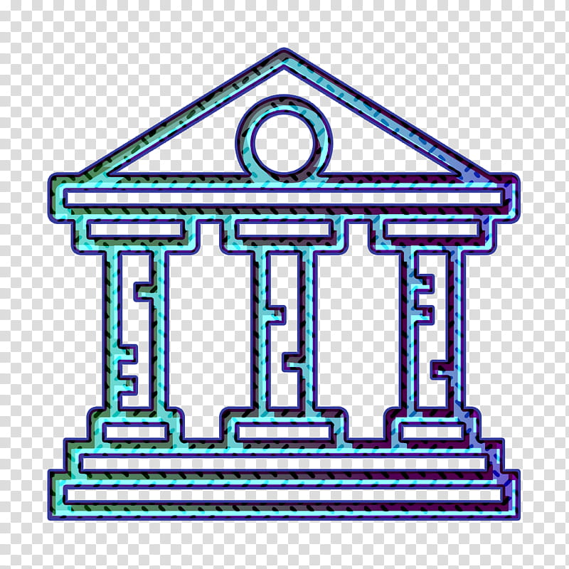 Bank icon Bitcoin icon, Line, Architecture transparent background PNG clipart