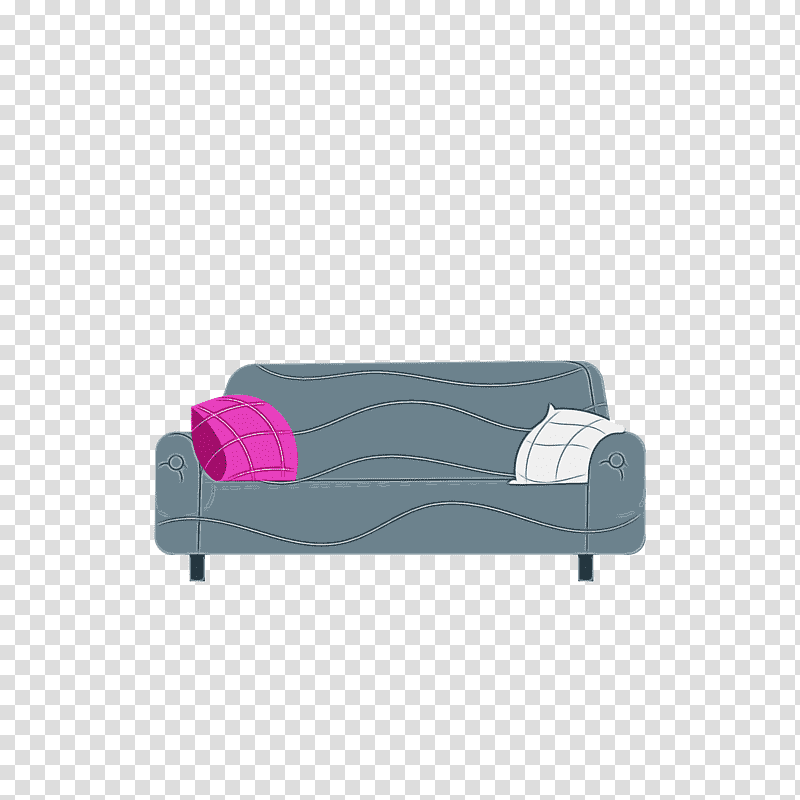 sofa bed chaise longue couch rectangle garden furniture, Watercolor, Paint, Wet Ink, Studio Couch, Magenta Telekom, Geometry transparent background PNG clipart