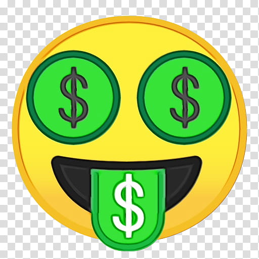 Green Smiley Face, Emoji, Money, Emoticon, Currency Symbol, Cash, Bank, Banknote transparent background PNG clipart