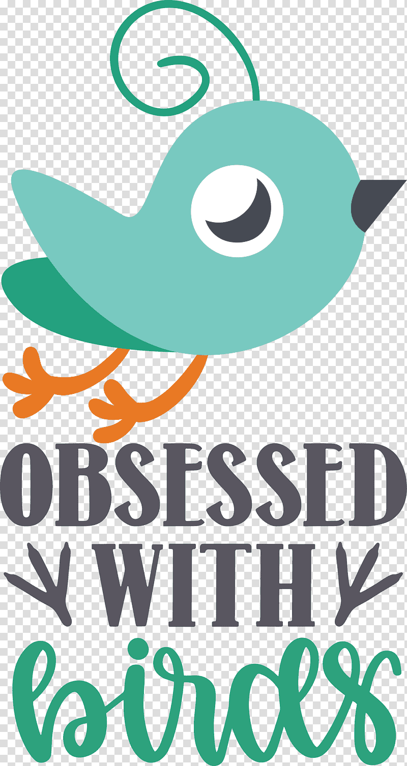 Obsessed With Birds Bird Birds Quote, Logo, Green, Leaf, Meter, Beak, Line transparent background PNG clipart