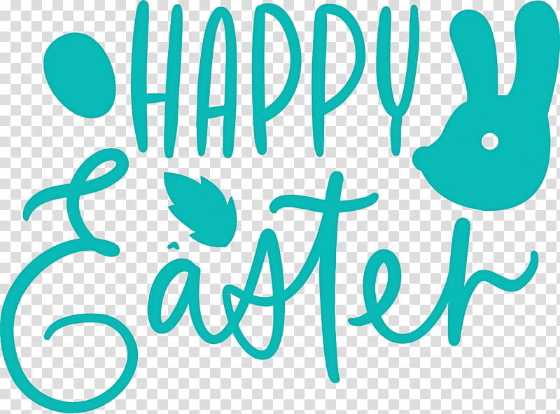 Easter Day Easter Sunday Happy Easter, Text, Aqua, Turquoise, Teal, Azure, Line, Logo transparent background PNG clipart