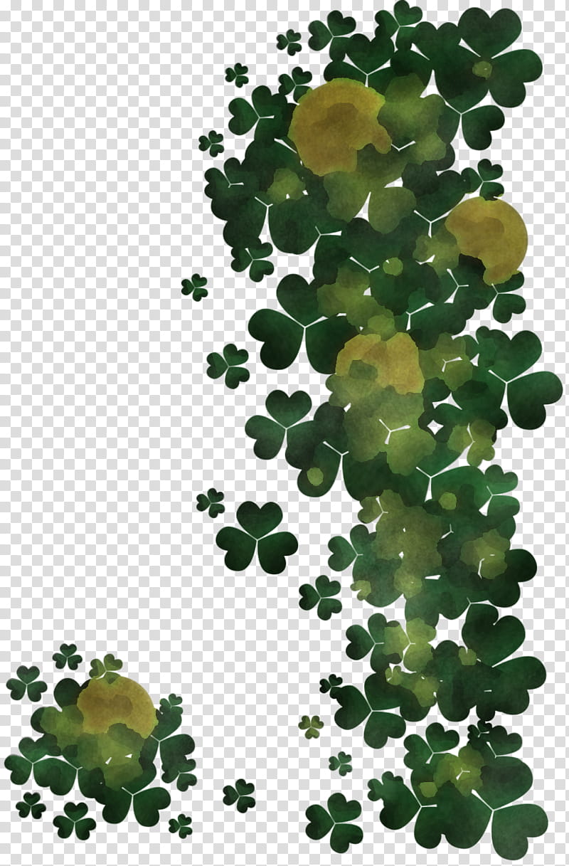 St. Patrick's Day Shamrock vine, World Thinking Day, International Womens Day, World Water Day, World Down Syndrome Day, Red Nose Day, World Tb Day, Candlemas transparent background PNG clipart