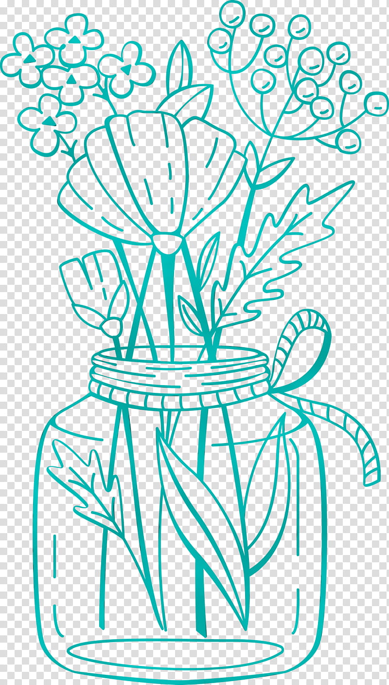 plant stem flower leaf pattern m-tree, Mason Jar, Watercolor, Paint, Wet Ink, Mtree, Line, Meter transparent background PNG clipart