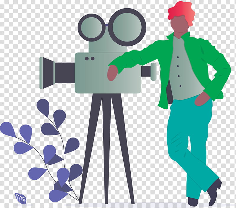 videographer video camera, Cartoon, Job, Optical Instrument transparent background PNG clipart