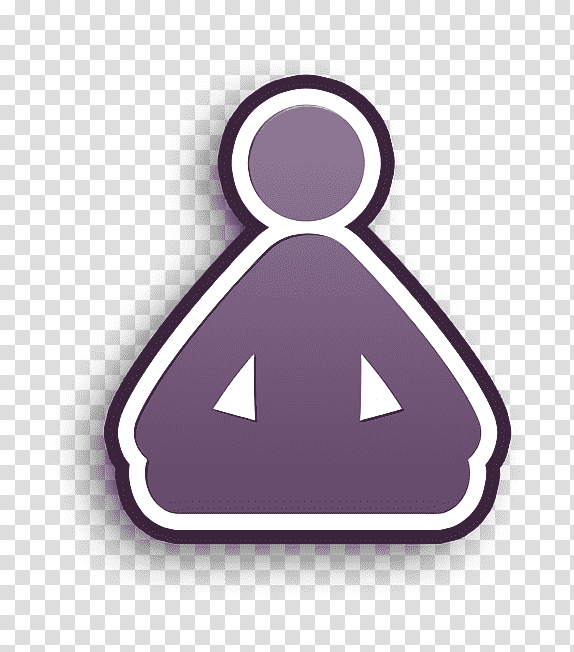 Yoga icon people icon meditation yoga posture icon, Humans 2 Icon, Lilac M, Meter, Symbol transparent background PNG clipart