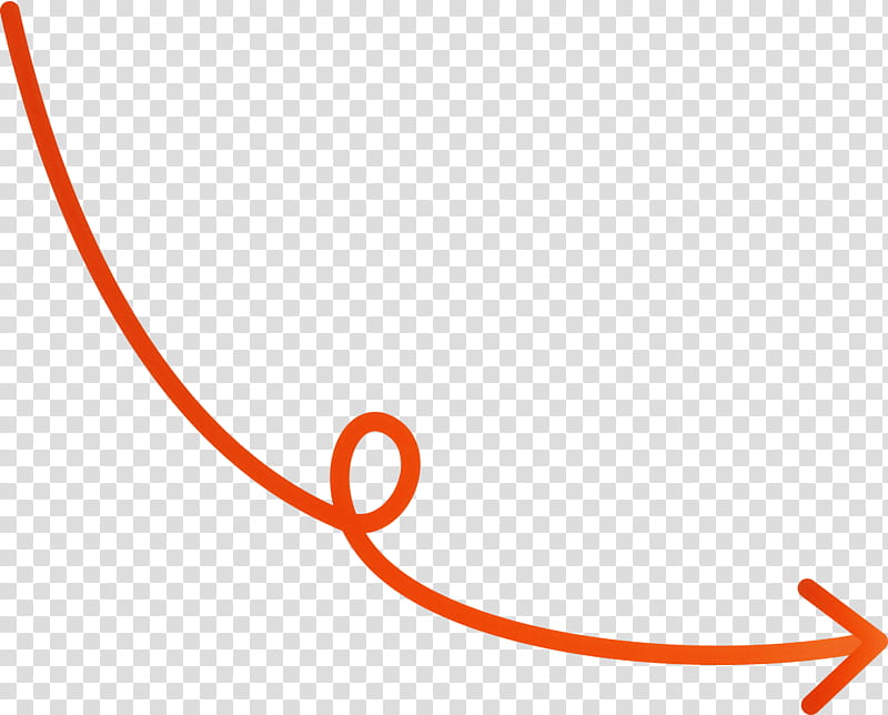 Curved Arrow, Line, Orange transparent background PNG clipart