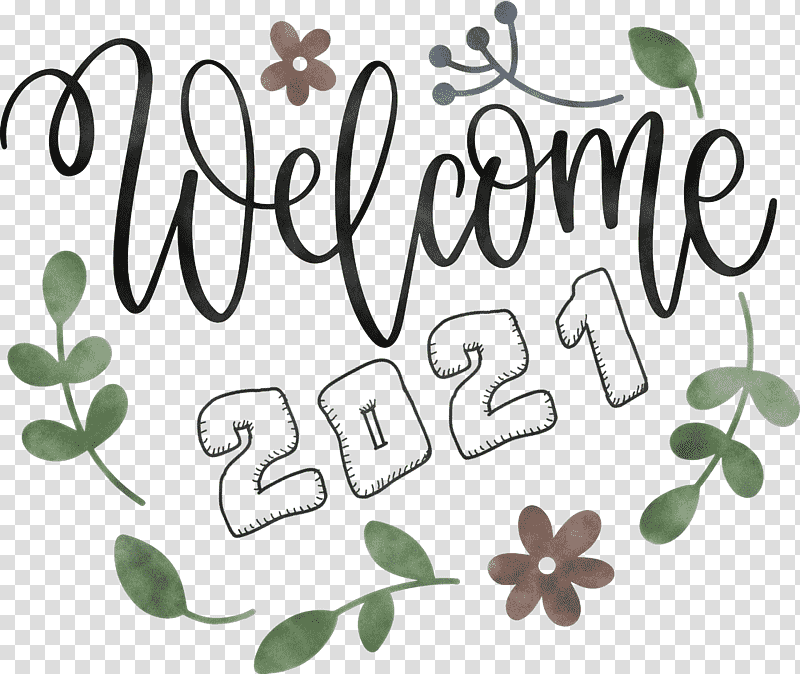 Welcome 2021 Year 2021 Year 2021 New Year, Year 2021 Is Coming, Stencil, Spring
, Flower transparent background PNG clipart