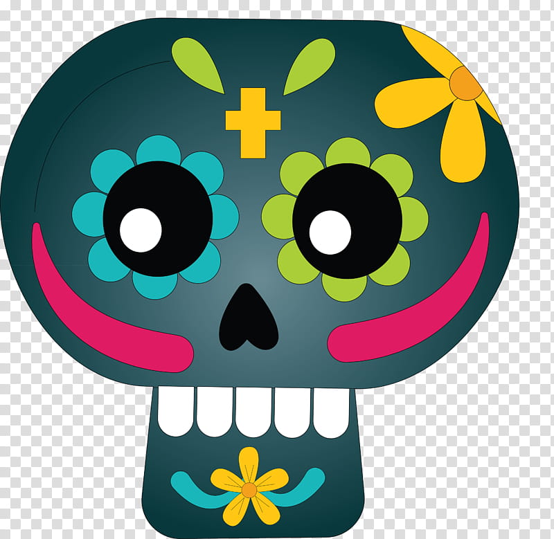 Mexico elements, Calavera, Day Of The Dead, Skull And Crossbones, La Calavera Catrina, Leaf, Emoticon, Smiley transparent background PNG clipart