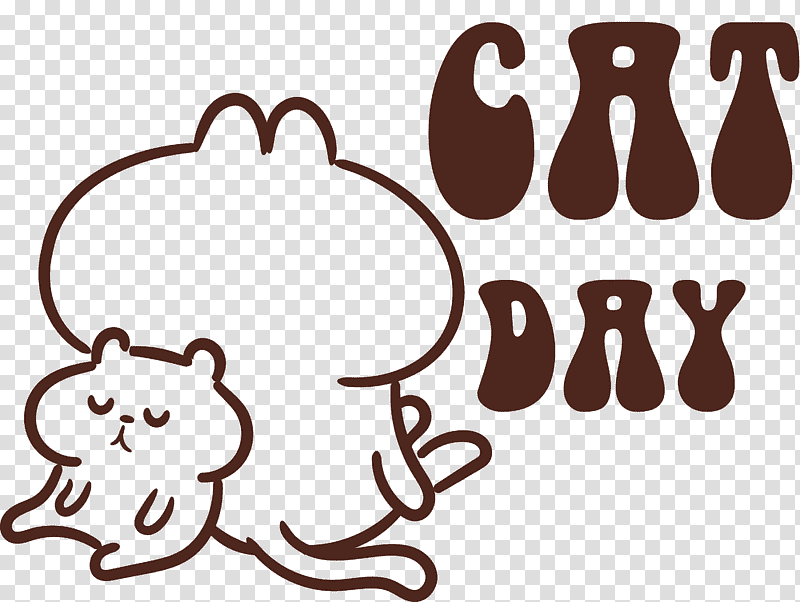 International Cat Day Cat Day, Logo, Cartoon, Meter, Line, Human, Hm transparent background PNG clipart