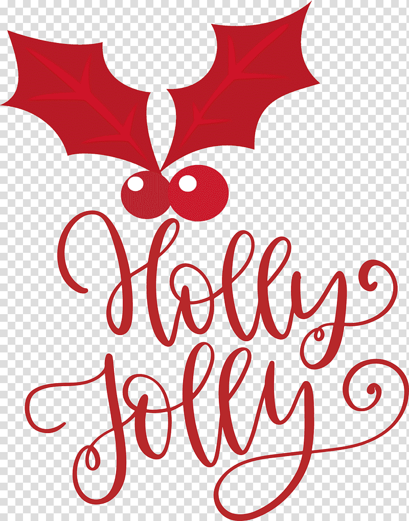 Holly Jolly Christmas, Christmas , Flower, Logo, Petal, Red, Meter transparent background PNG clipart