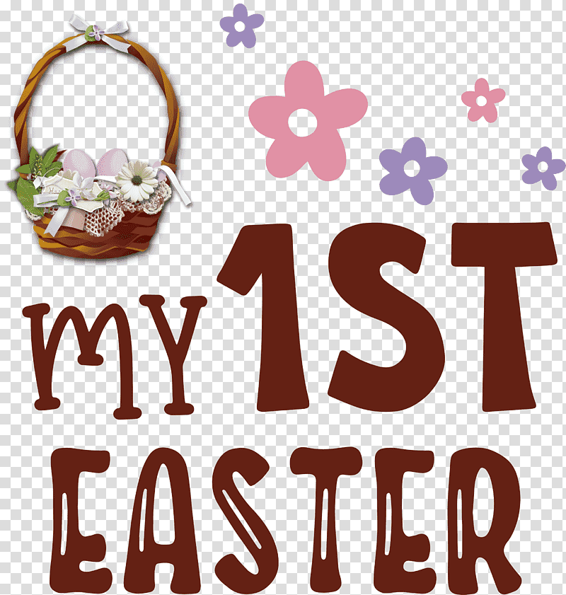 My 1st Easter easter baskets easter day, Logo, Meter transparent background PNG clipart
