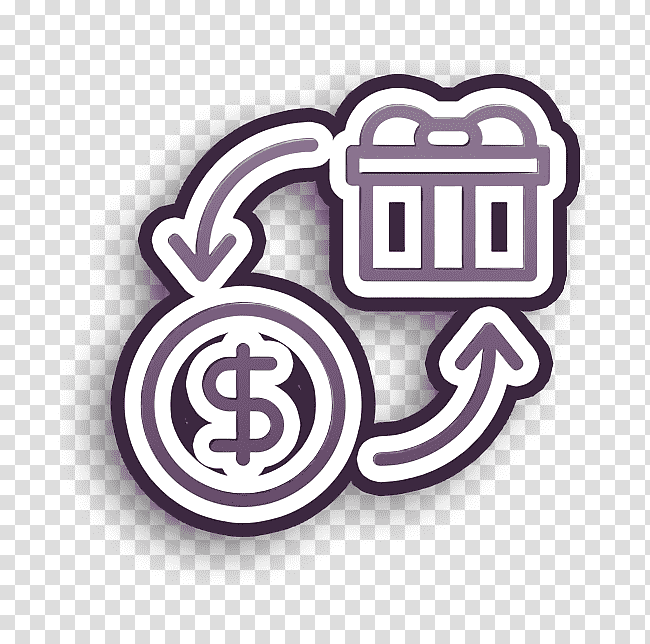 Shopping icon Sell icon Barter icon, Logo, Symbol, Circle, Meter, Purple, Mathematics transparent background PNG clipart