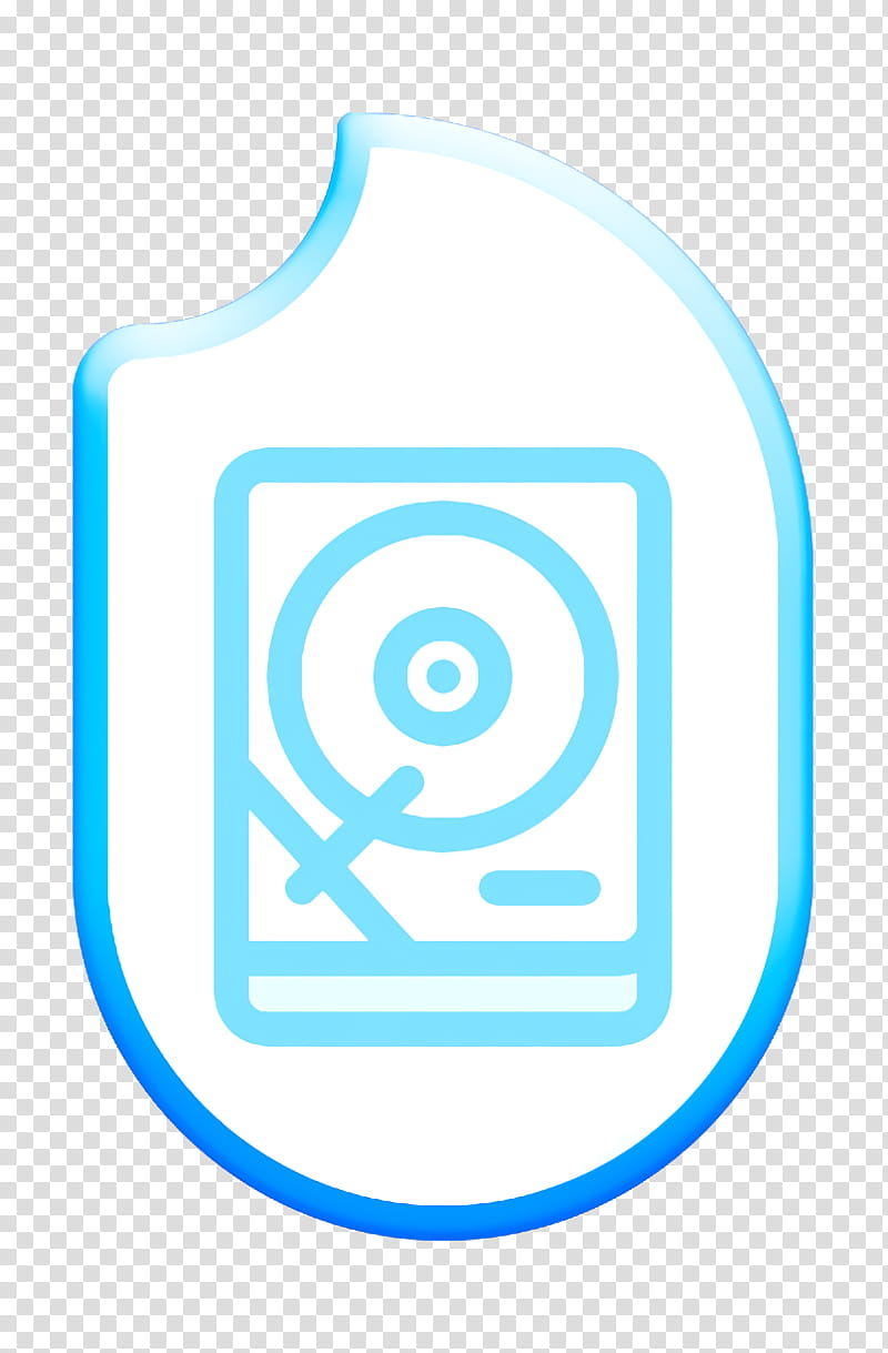 Hacker icon Hdd icon Data Protection icon, Aqua, Circle, Symbol, Logo, Electric Blue transparent background PNG clipart