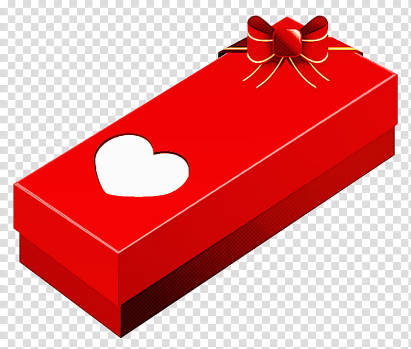 red heart present ribbon box, Rectangle, Gift Wrapping transparent background PNG clipart