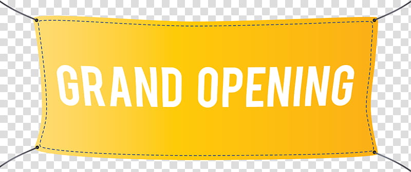 Grand Opening, Banner, Yellow, Meter, Line, Area, Brandy Melville transparent background PNG clipart