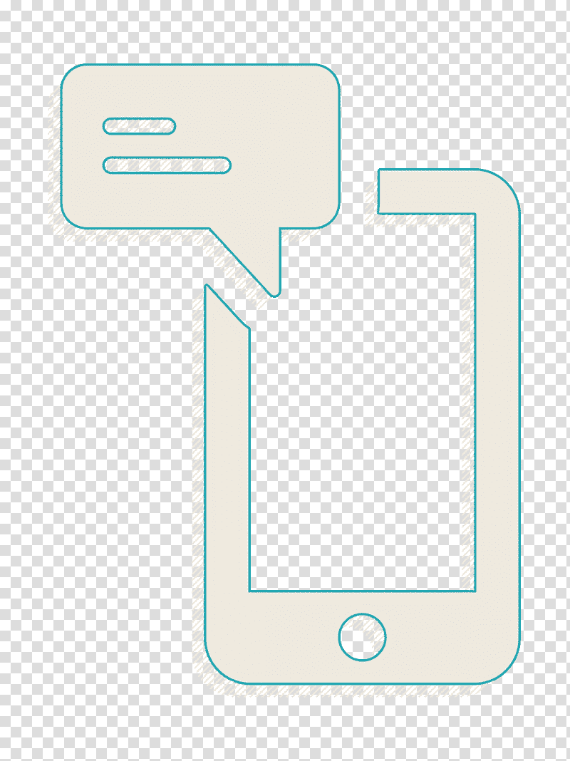 Smartphone with Message icon Responsive Web icon Sms icon, Technology Icon, Logo, Meter transparent background PNG clipart