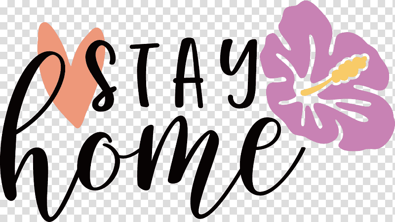 STAY HOME, Caluya Design, Cricut, Logo, Flower transparent background PNG clipart