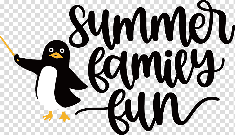 Summer Family Fun Summer, Summer
, Penguins, Birds, Logo, Flightless Bird, Cartoon transparent background PNG clipart