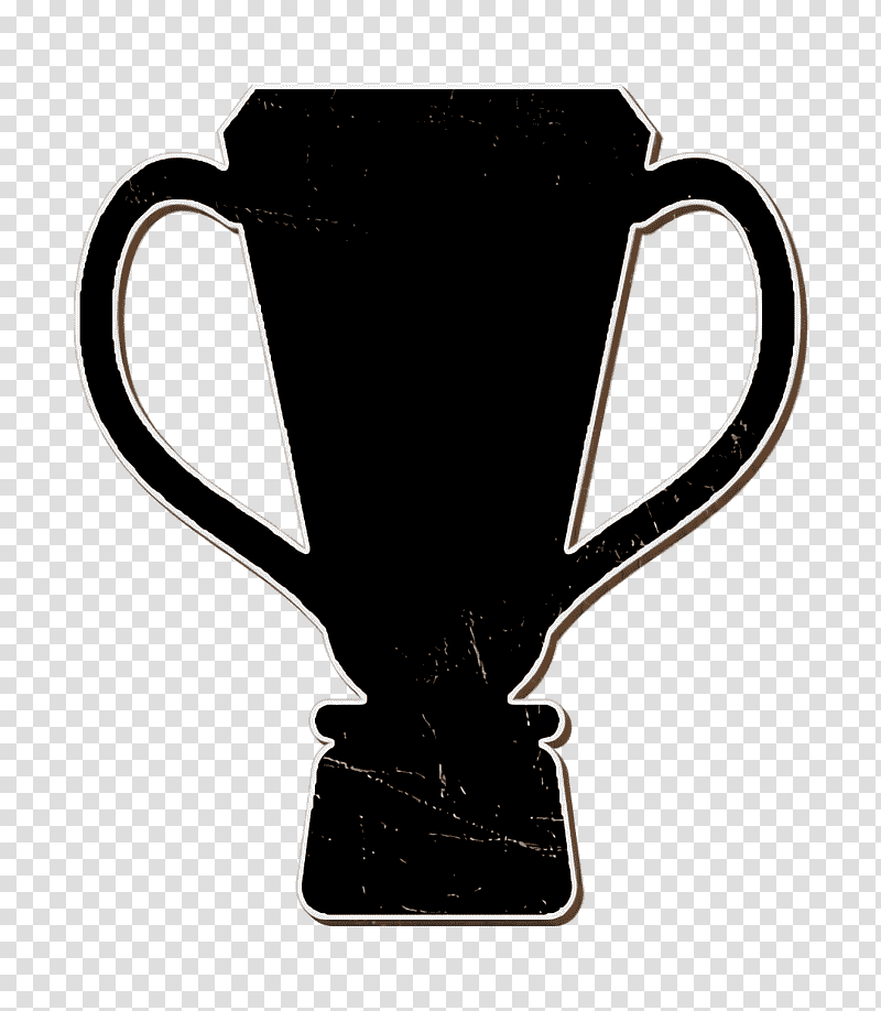 Football icon Trophy cup black shape icon Champion icon, Shapes Icon, Award, Competition, Gold Medal, Bronze Medal, American Football transparent background PNG clipart