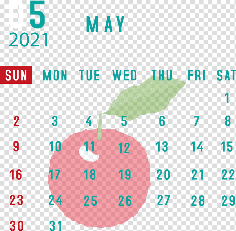 May 2021 Printable Calendar May 2021 Calendar, Aqua M, Diagram, Meter, Line, Green, Mathematics transparent background PNG clipart