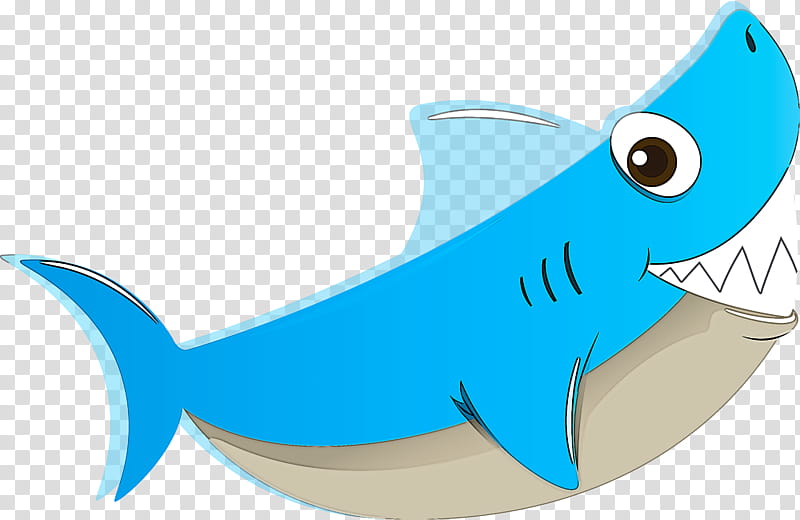 Shark, Fish, Cartoon, Aqua, Azure, Fin, Mouth, Cartilaginous Fish transparent background PNG clipart