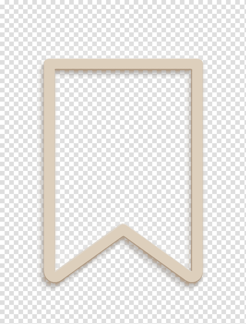 Interface icon Bookmark icon, Line, Frame, Triangle, Meter, Mathematics, Geometry transparent background PNG clipart