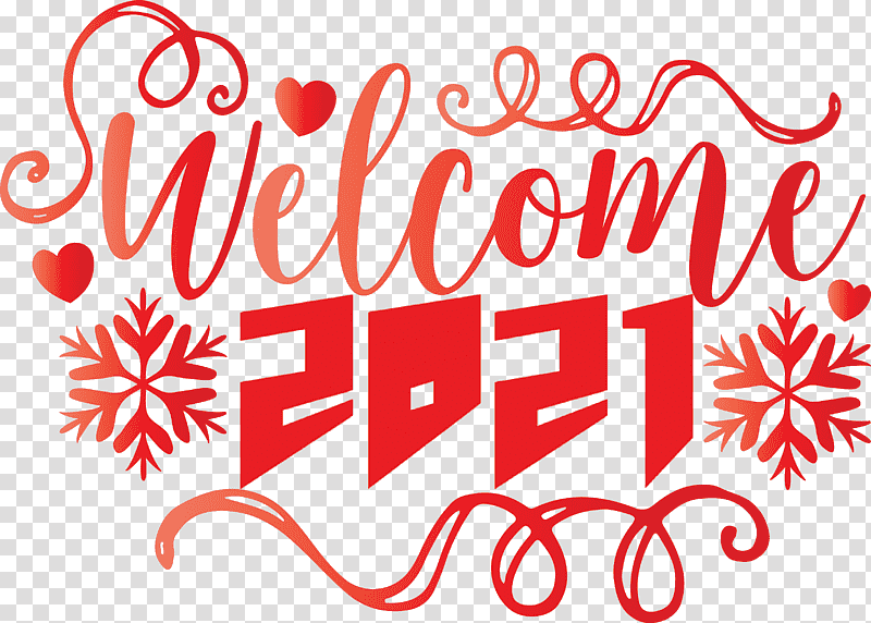 Welcome 2021 Year 2021 Year 2021 New Year, Year 2021 Is Coming, Logo, Line, Valentines Day, Meter, Flower transparent background PNG clipart