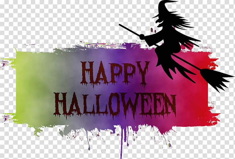 logo font text m, Happy Halloween, Watercolor, Paint, Wet Ink transparent background PNG clipart
