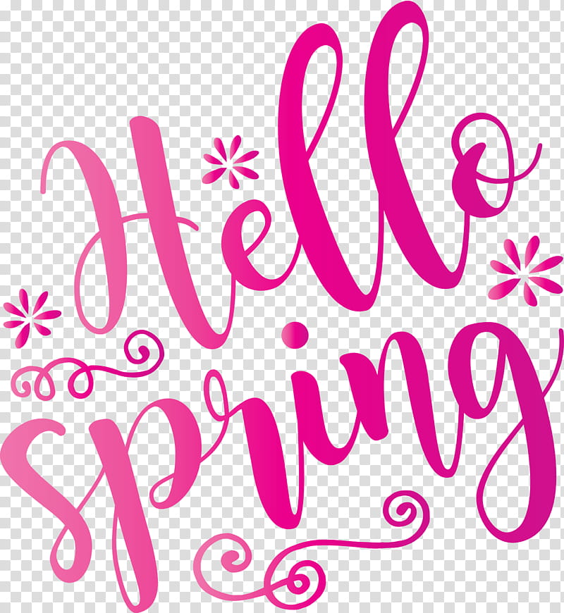 hello spring spring, Spring
, Text, Pink, Magenta transparent background PNG clipart