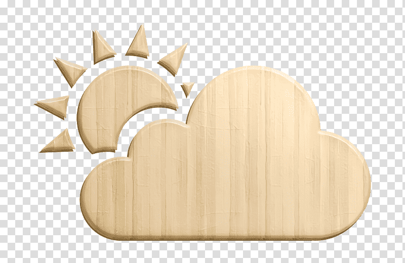 Partly cloudy icon weather icon Forecast icon, M083vt, Meter, Wood ...