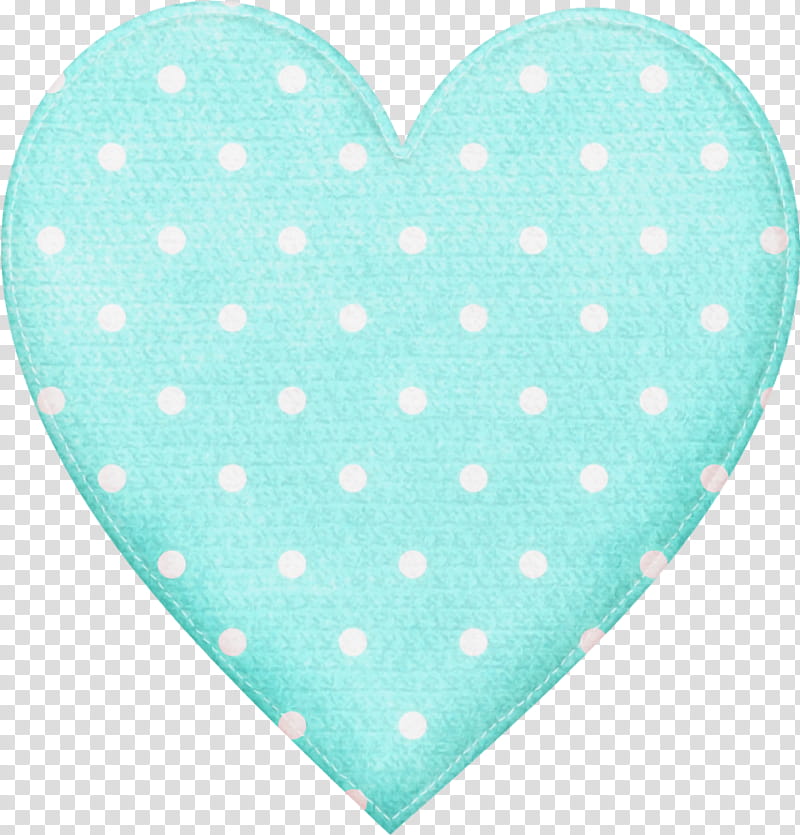 Polka dot, Heart, Aqua, Pink, Turquoise, Green, Teal transparent background PNG clipart