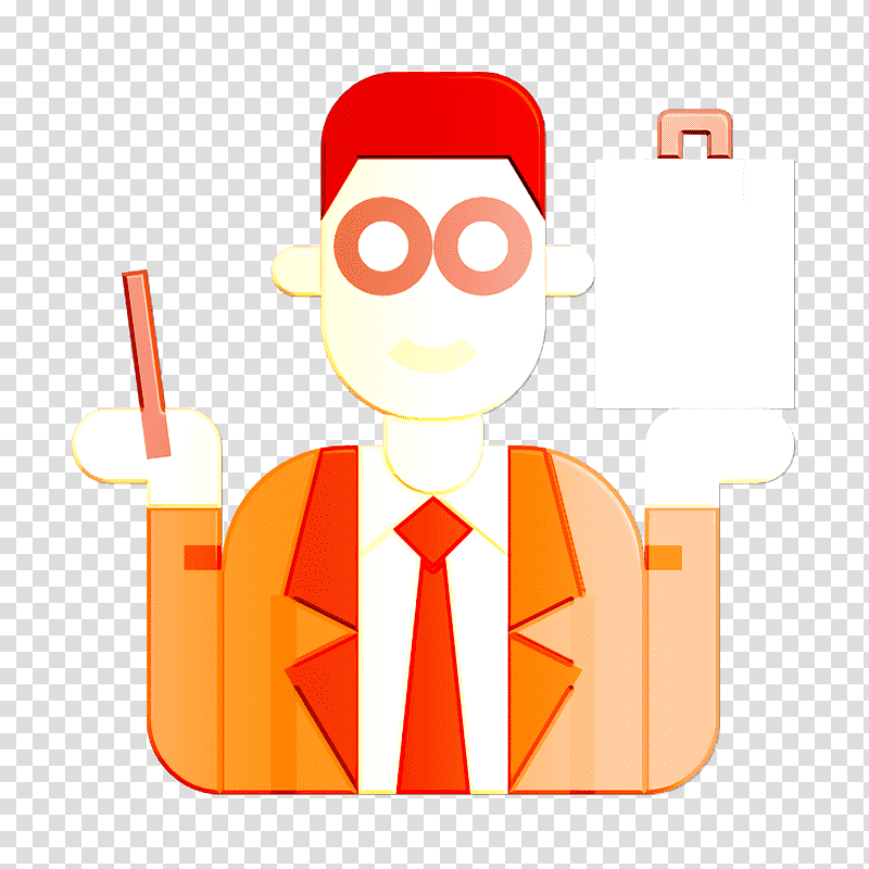 Clerk icon Profession avatars icon Salesman icon, Cartoon, Character, Line, Meter, Behavior, Human transparent background PNG clipart