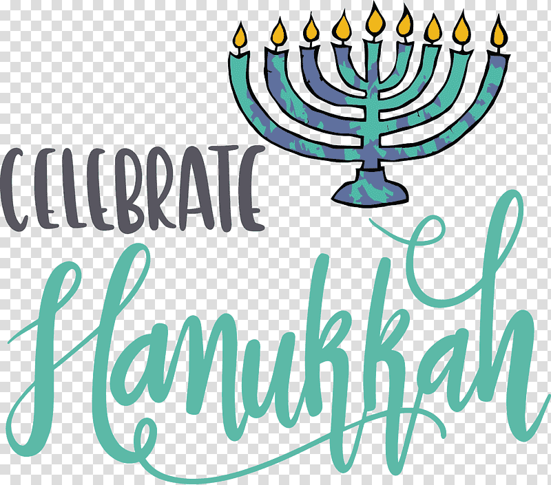 Hanukkah Happy Hanukkah, Cartoon, Silhouette, Menorah, Graphic Novel, Typography, Heart Sticker transparent background PNG clipart