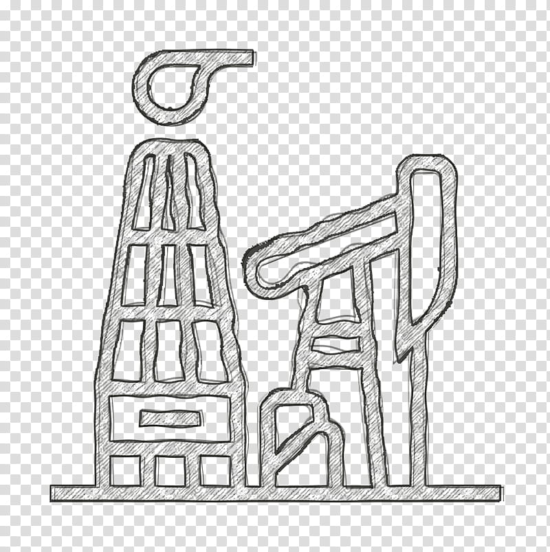 Technologies Disruption icon Oil icon Oil mining icon, Line Art, Drawing, Coloring Book, Furniture transparent background PNG clipart