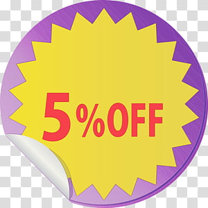 Price tag, Discount Tag With 5 Off, Discount Label, Watercolor, Paint, Wet Ink, Discounts And Allowances, Sticker transparent background PNG clipart thumbnail