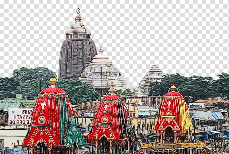 tourist attraction tourism city citymd, Ratha Yatra, Ratha Jatra, Chariot Festival, Watercolor, Paint, Wet Ink transparent background PNG clipart