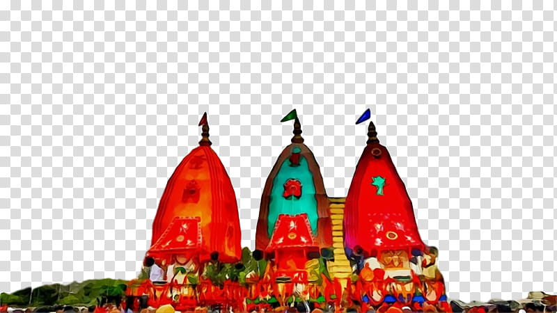 Christmas ornament, Ratha Yatra, Ratha Jatra, Chariot Festival, Watercolor, Paint, Wet Ink, Christmas Day transparent background PNG clipart