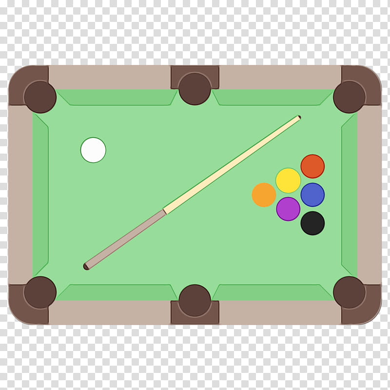 pool billiard table english billiards baize snooker, Watercolor, Paint, Wet Ink, Cue Stick, Billiard Ball, Blackball, Angle transparent background PNG clipart