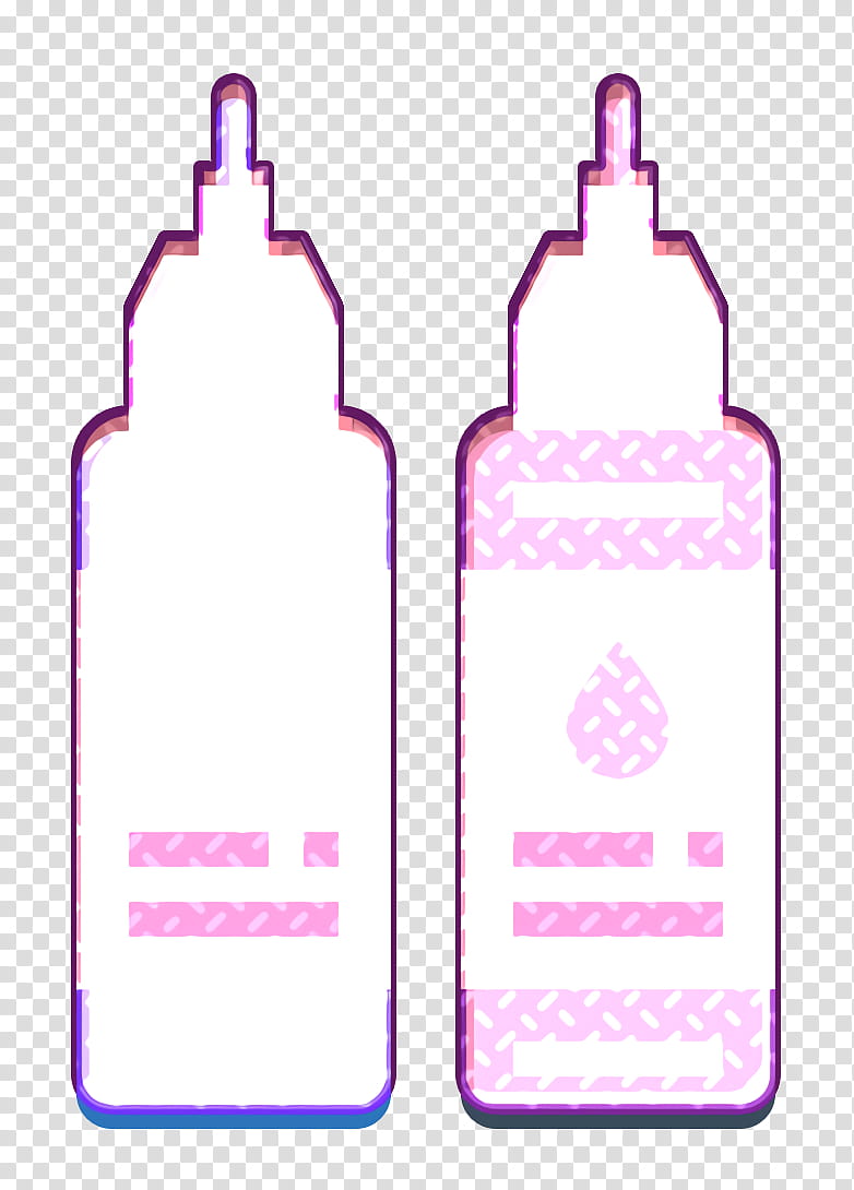 Stainless icon Tattoo icon Ink icon, Pink, Bottle, Water Bottle, Plastic Bottle, Baby Bottle, Magenta, Drinkware transparent background PNG clipart