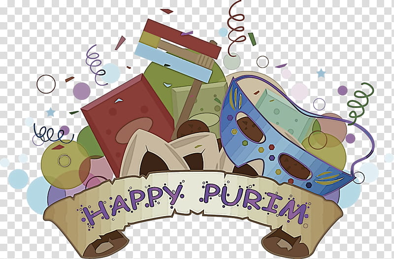 Purim Jewish Holiday, Cartoon transparent background PNG clipart