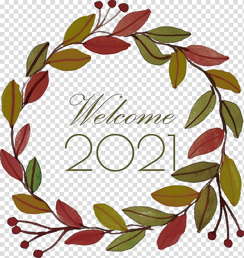 Happy New Year 2021 Welcome 2021 Hello 2021, Floral Design, Cut Flowers, Floristry, Rose, Watercolor Painting, Flower Bouquet, Drawing transparent background PNG clipart