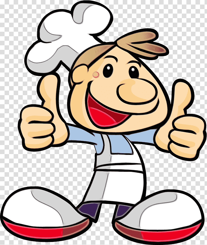 chef cooking italian cuisine cartoon pizza, Watercolor, Paint, Wet Ink, Restaurant, Baking transparent background PNG clipart