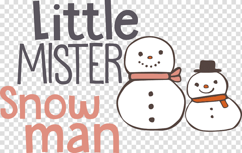 Little Mister Snow Man, Logo, Cartoon, Happiness, Smile, Snowman, Line transparent background PNG clipart