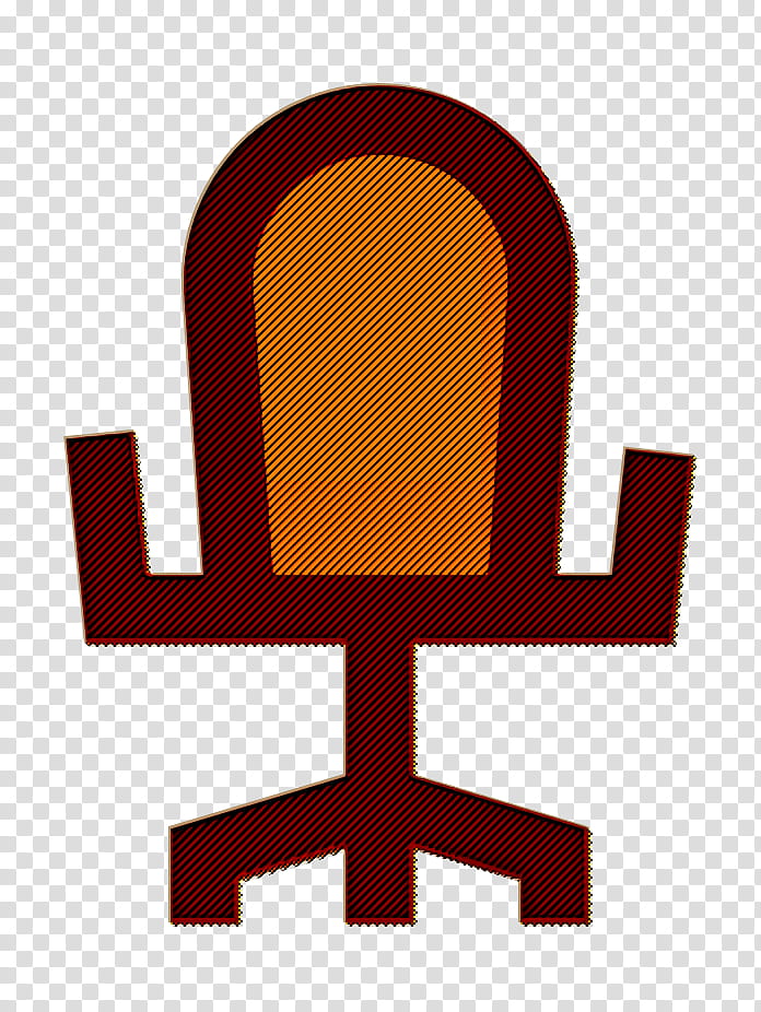 University icon Chair icon Furniture and household icon, Logo, Line, Orange Sa, M, Meter transparent background PNG clipart